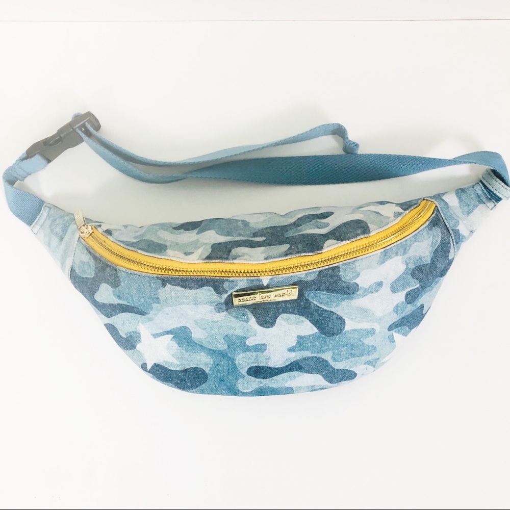 Peace Love World Worldwide Camo Belt/Crossbody Bag